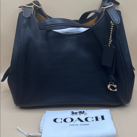 Coach Handbags - Coach Bella  Black Leather Shoulder Bag